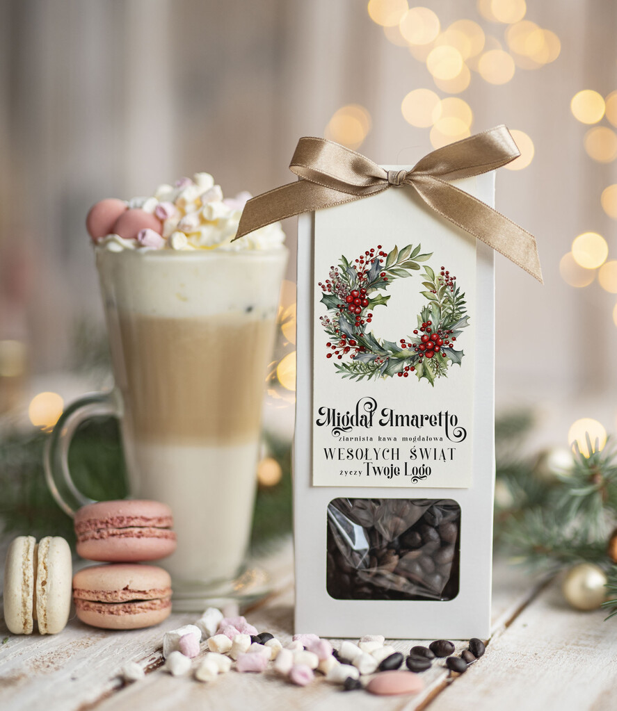 Prezenty oferta dla Firm HERBATA KAWA Drobne prezenty dla firm na boże narodzenie kawa ameretto, drobne upominki na święta dla pracowników, świąteczna kawa dla pracowników i kontrahentów0