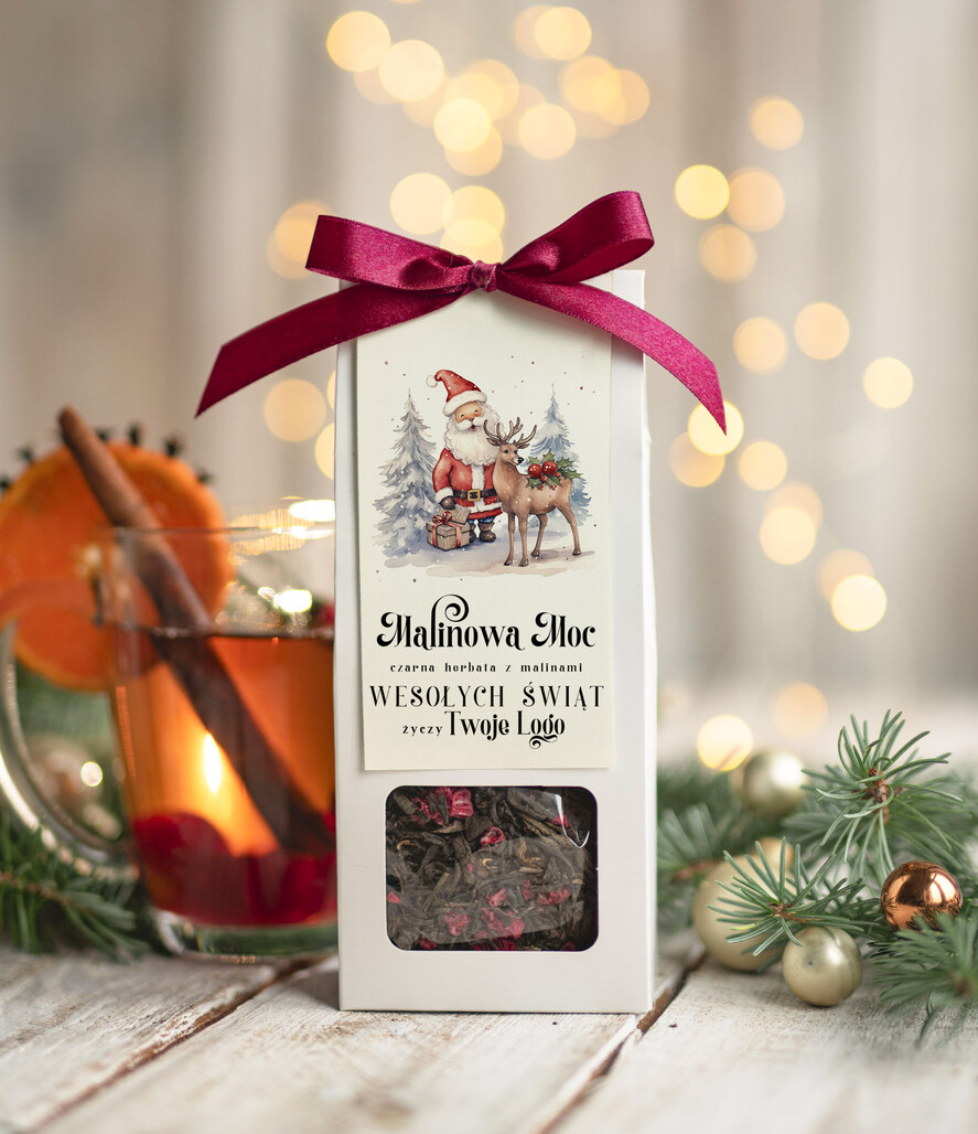 Prezenty oferta dla Firm HERBATA KAWA herbata swiateczna prezent, Upominki firmowe na Boże Narodzenie czarna herbata malinowa, Herbata świąteczna drobne prezenty na święta dla pracowników, bożonarodzeniowy prezent herbata świateczna1