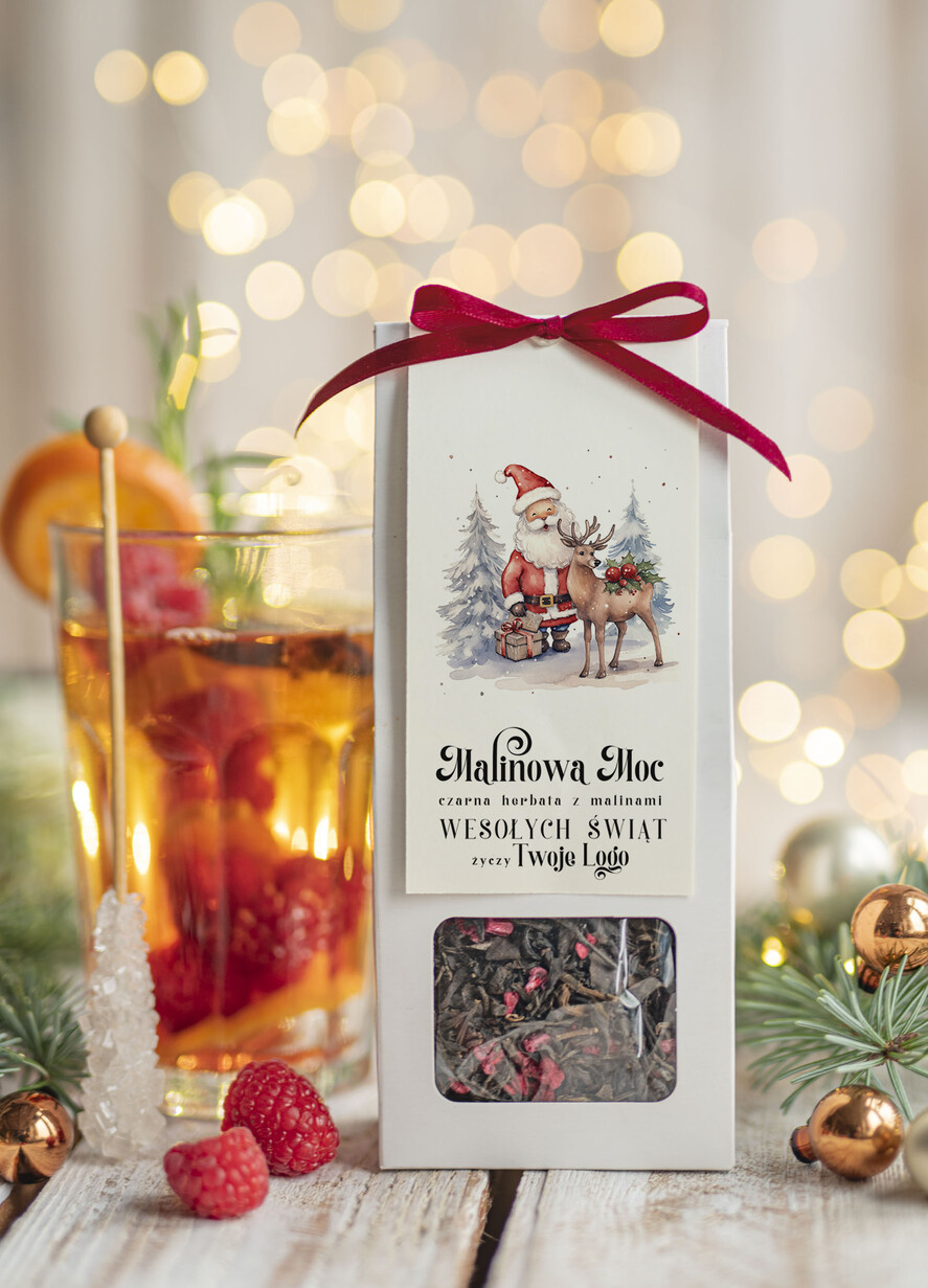 Prezenty oferta dla Firm HERBATA KAWA herbata swiateczna prezent, Upominki firmowe na Boże Narodzenie czarna herbata malinowa, Herbata świąteczna drobne prezenty na święta dla pracowników, bożonarodzeniowy prezent herbata świateczna0