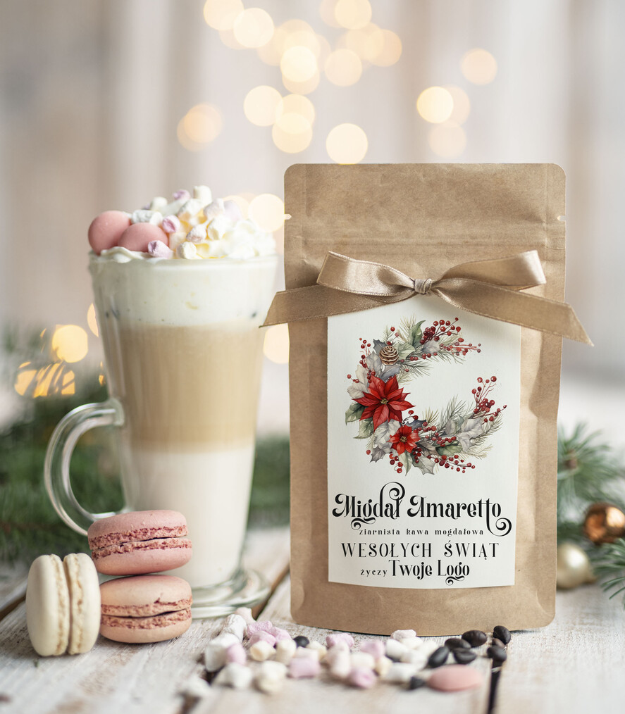 Prezenty oferta dla Firm HERBATA KAWA Drobne prezenty dla firm na boże narodzenie kawa ameretto, drobne upominki na święta dla pracowników, świąteczna kawa dla pracowników i kontrahentów0