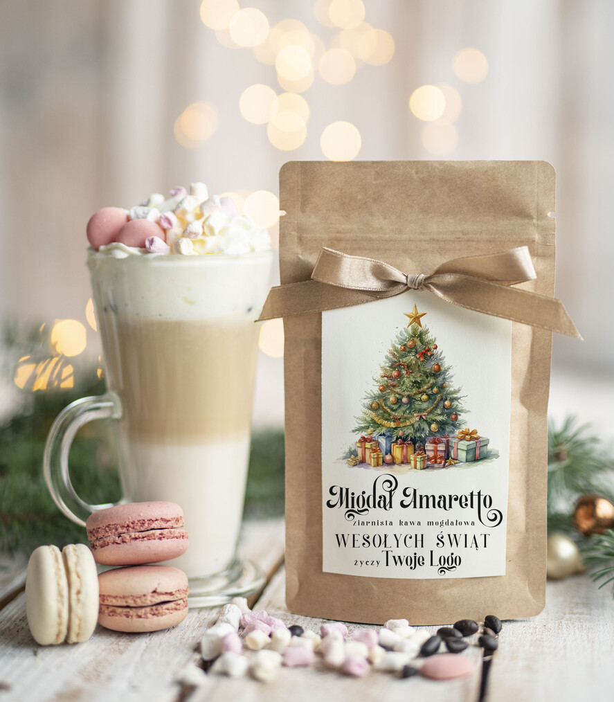 Prezenty oferta dla Firm HERBATA KAWA Drobne prezenty dla firm na boże narodzenie kawa ameretto, drobne upominki na święta dla pracowników, świąteczna kawa dla pracowników i kontrahentów0