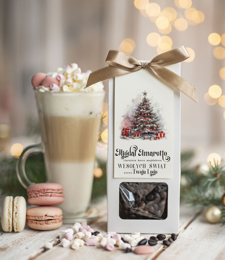 Prezenty oferta dla Firm HERBATA KAWA Drobne prezenty dla firm na boże narodzenie kawa ameretto, drobne upominki na święta dla pracowników, świąteczna kawa dla pracowników i kontrahentów0
