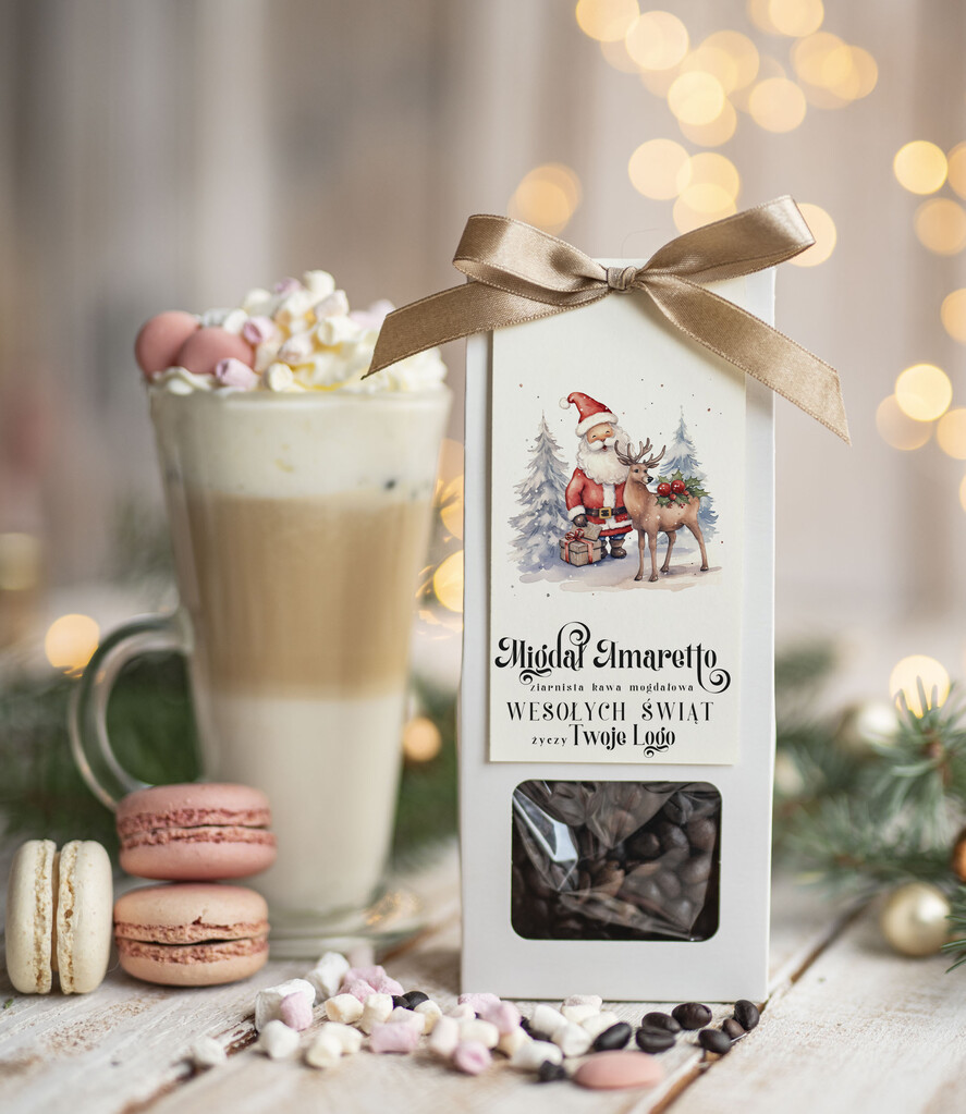 Prezenty oferta dla Firm HERBATA KAWA Drobne prezenty dla firm na boże narodzenie kawa ameretto, drobne upominki na święta dla pracowników, świąteczna kawa dla pracowników i kontrahentów0