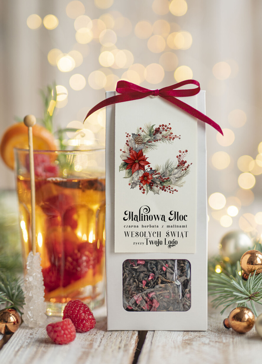 Prezenty oferta dla Firm HERBATA KAWA herbata swiateczna prezent, Upominki firmowe na Boże Narodzenie czarna herbata malinowa, Herbata świąteczna drobne prezenty na święta dla pracowników, bożonarodzeniowy prezent herbata świateczna0
