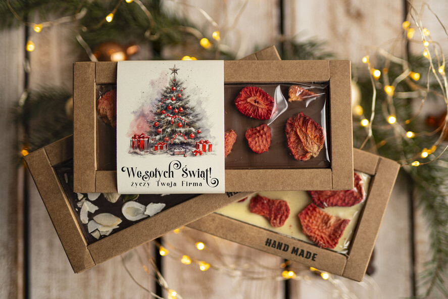Prezenty oferta dla Firm CZEKOLADA/ pralinki/ bomboniery Drobne prezenty dla firm ręcznie robiona czekolada, Czekolada świąteczna bez cukru z logo, drobne upominki na święta dla pracowników, świąteczne gadżety  kontrahentów,1
