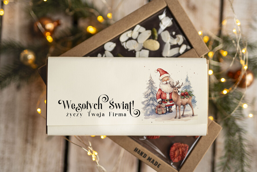 Prezenty oferta dla Firm CZEKOLADA/ pralinki/ bomboniery Drobne prezenty dla firm ręcznie robiona czekolada, Czekolada świąteczna bez cukru z logo, drobne upominki na święta dla pracowników, świąteczne gadżety  kontrahentów,3