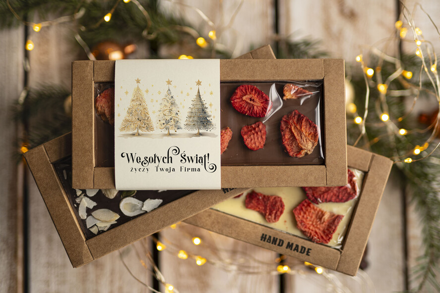 Prezenty oferta dla Firm CZEKOLADA/ pralinki/ bomboniery Drobne prezenty dla firm ręcznie robiona czekolada, Czekolada świąteczna bez cukru z logo, drobne upominki na święta dla pracowników, świąteczne gadżety  kontrahentów,4