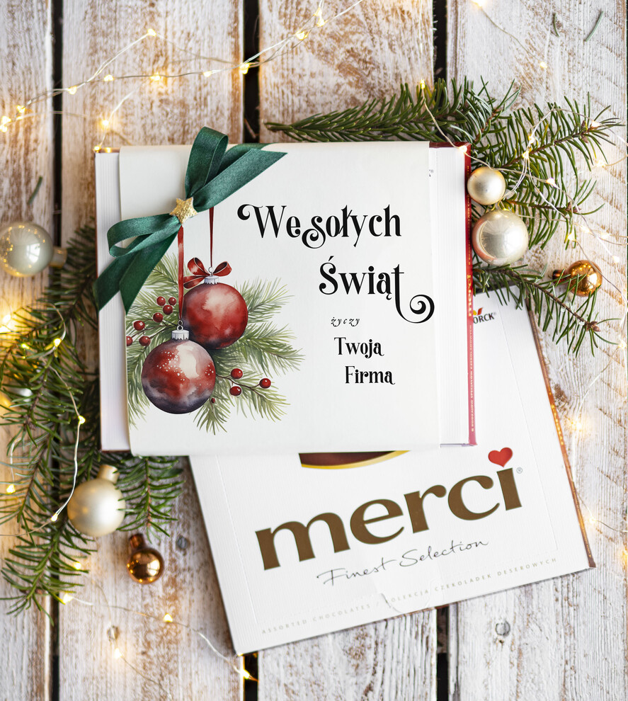 Prezenty oferta dla Firm CZEKOLADA/ pralinki/ bomboniery czekoladki bombonierka na prezent świąteczny z logo,  Drobne prezenty dla firm świąteczne czekoladki z życzeniami, Bombonierka świąteczna z życzeniami, drobne upominki na święta dla pracowników, świąteczne gadżety  kontrahentów0