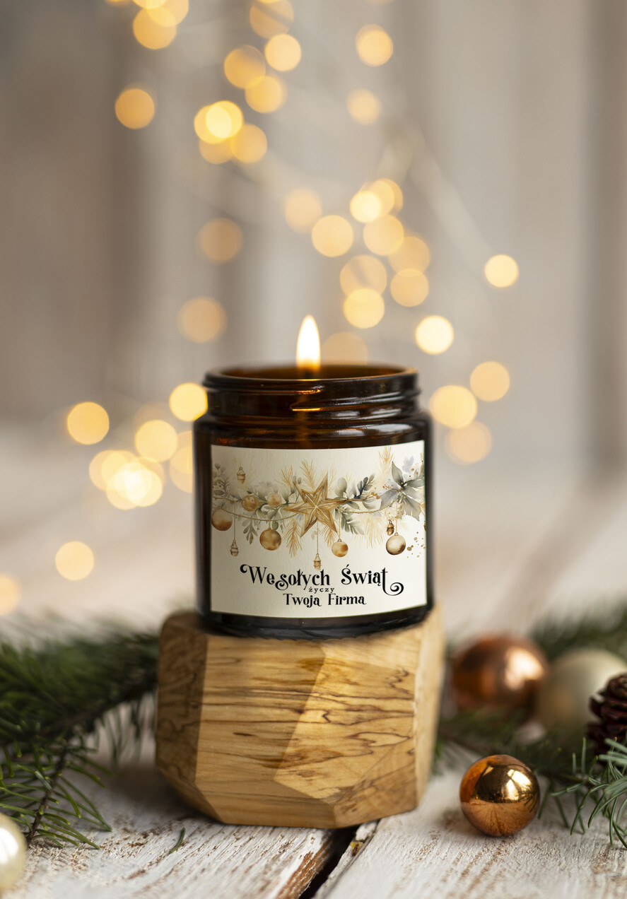 Prezenty oferta dla Firm ŚWIECZKI drobne prezenty biznesowe dla firm, drobne upominki na święta dla pracowników, świąteczne gadżety dla pracowników i kontrahentów, drobne prezenty firmowe  Upominki firmowe na Boże Narodzenie Świeczka zapachowa 120 ml 1