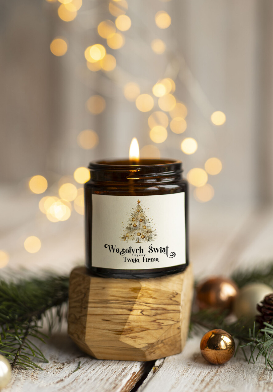 Prezenty oferta dla Firm ŚWIECZKI drobne prezenty biznesowe dla firm, drobne upominki na święta dla pracowników, świąteczne gadżety dla pracowników i kontrahentów, drobne prezenty firmowe  Upominki firmowe na Boże Narodzenie Świeczka zapachowa 120 ml 1