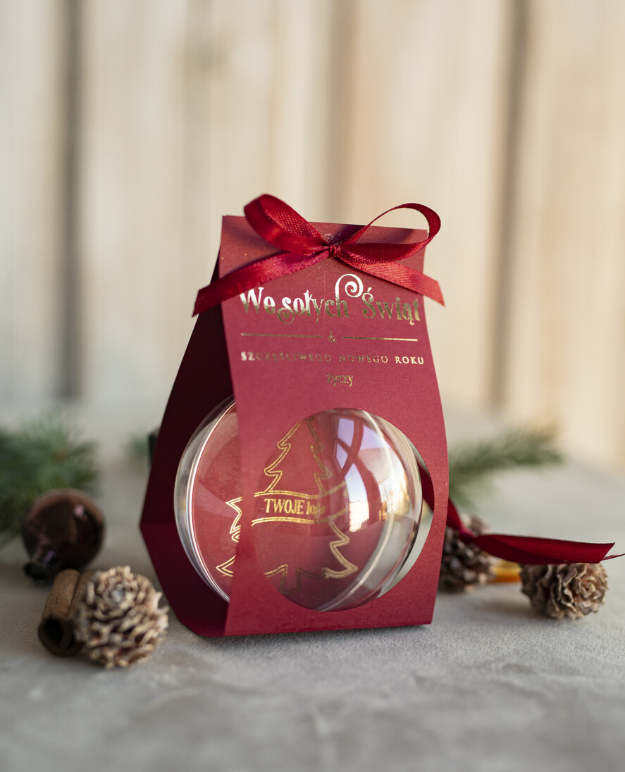 Prezenty oferta dla Firm Bombki ZAWIESZKI na choinkę Prezent Biznesowy Na Święta Bombka z dla firm idealny upominek B2B w opakowaniu2