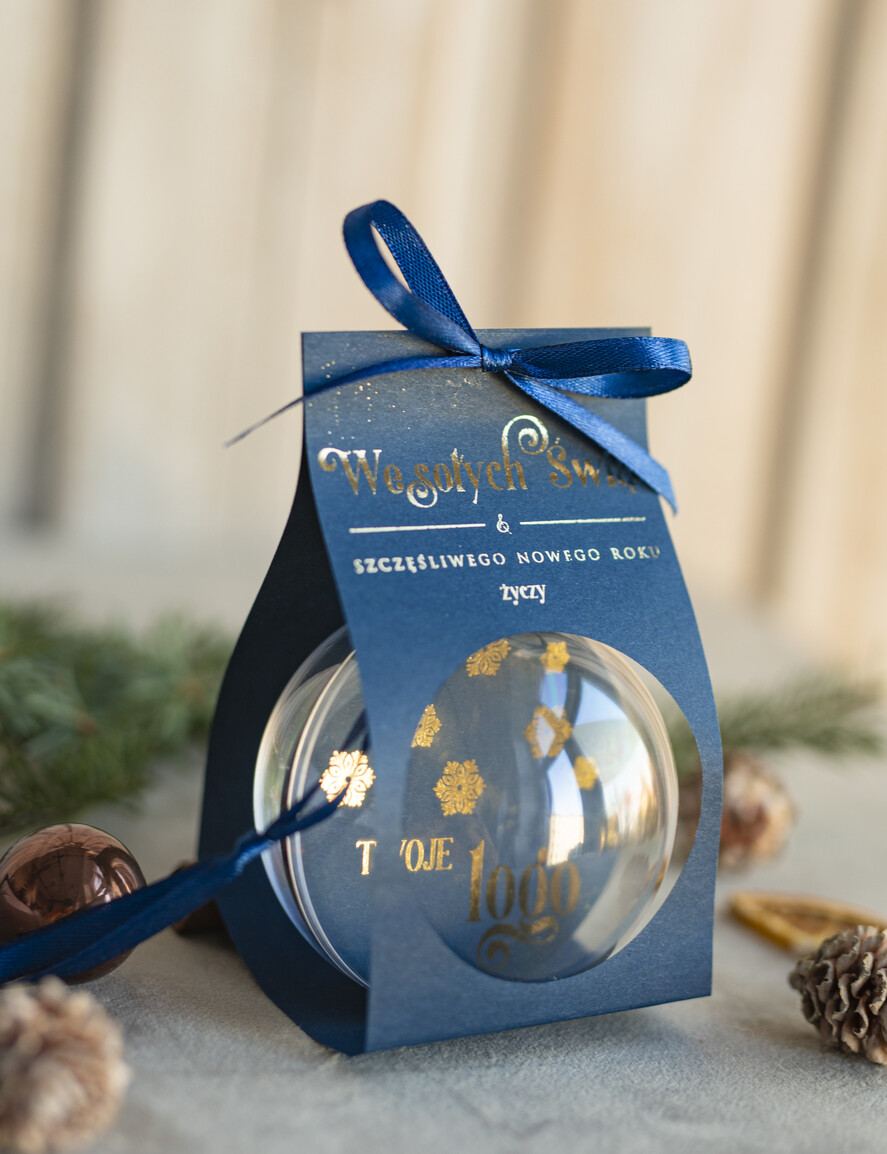 Prezenty oferta dla Firm Bombki ZAWIESZKI na choinkę Prezent Biznesowy Na Święta Bombka z dla firm idealny upominek B2B w opakowaniu9