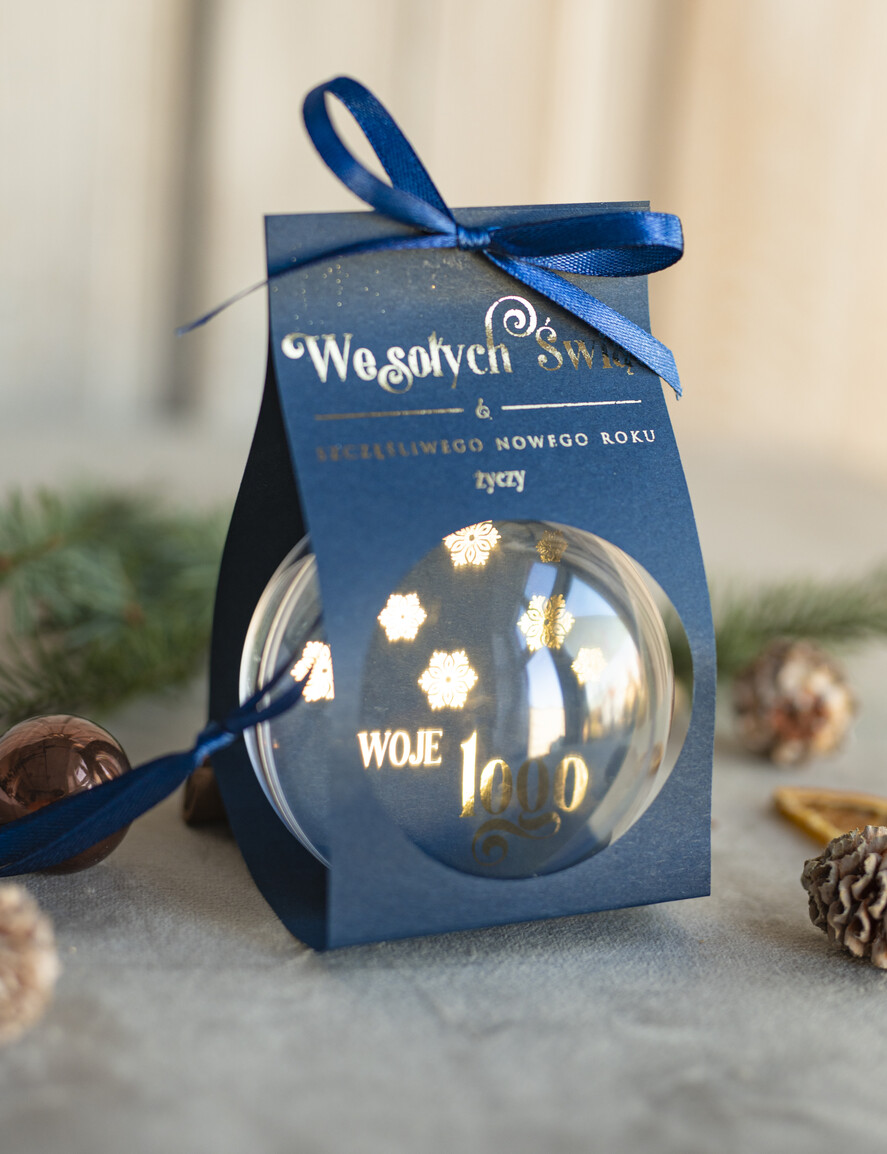 Prezenty oferta dla Firm Bombki ZAWIESZKI na choinkę Prezent Biznesowy Na Święta Bombka z dla firm idealny upominek B2B w opakowaniu11