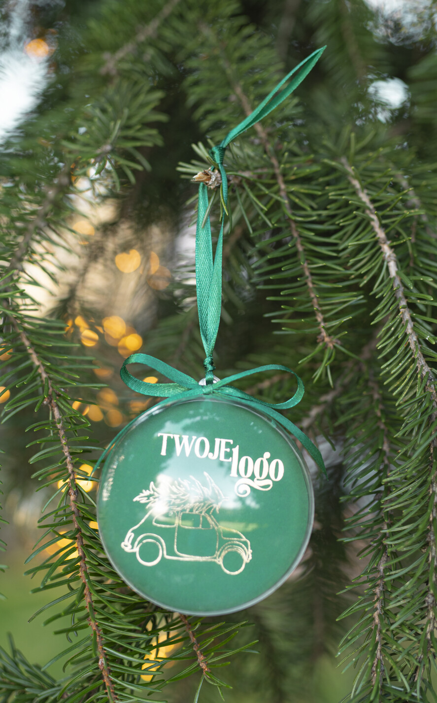 Prezenty oferta dla Firm Bombki ZAWIESZKI na choinkę Prezent Biznesowy Na Święta Bombka z samochodem Logo Choinka z logo dla firm idealny upominek dla firm spedycyjnych5