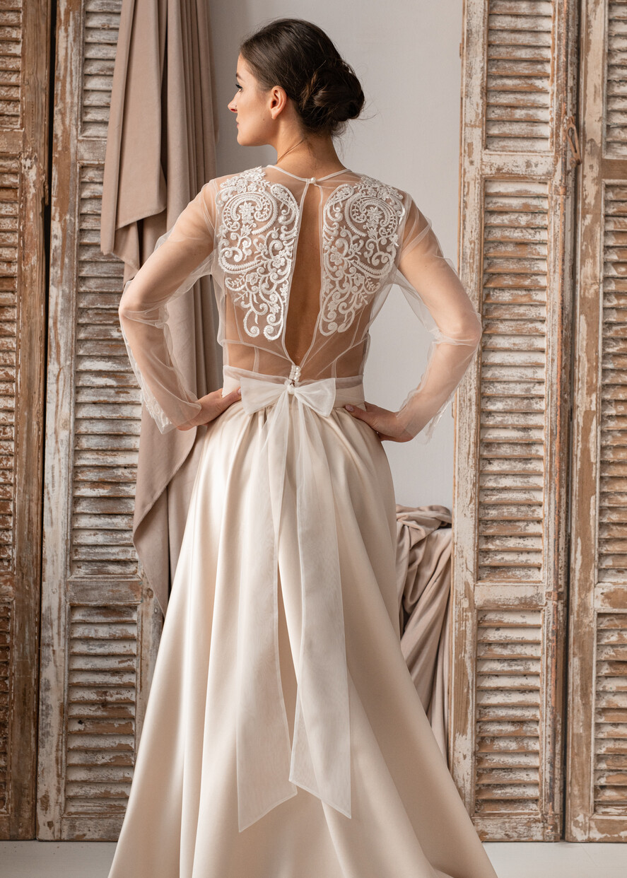 Panna Młoda Bolerka bolerka, narzutki, sweterki śliczne koronkowe bolerko ślubne, koronkowe bolerko do sukni ślubnej, delikatne bolerko ślubne, koronkowa narzutka ślubne 4