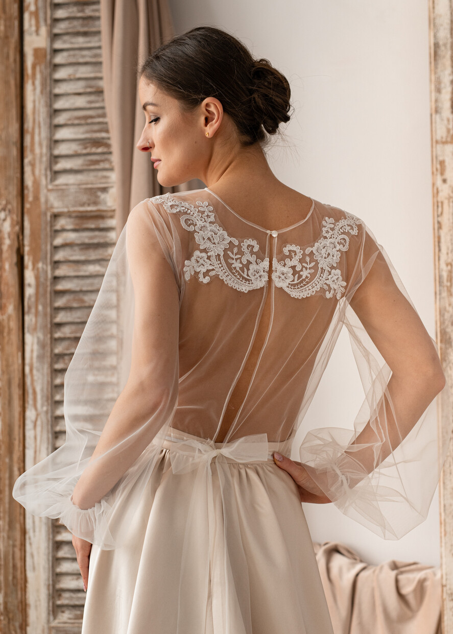 Panna Młoda Bolerka bolerka, narzutki, sweterki koronkowe bolerko ślubne, koronkowe bolerko do sukni ślubnej, delikatne bolerko ślubne, koronkowa narzutka ślubne, 5