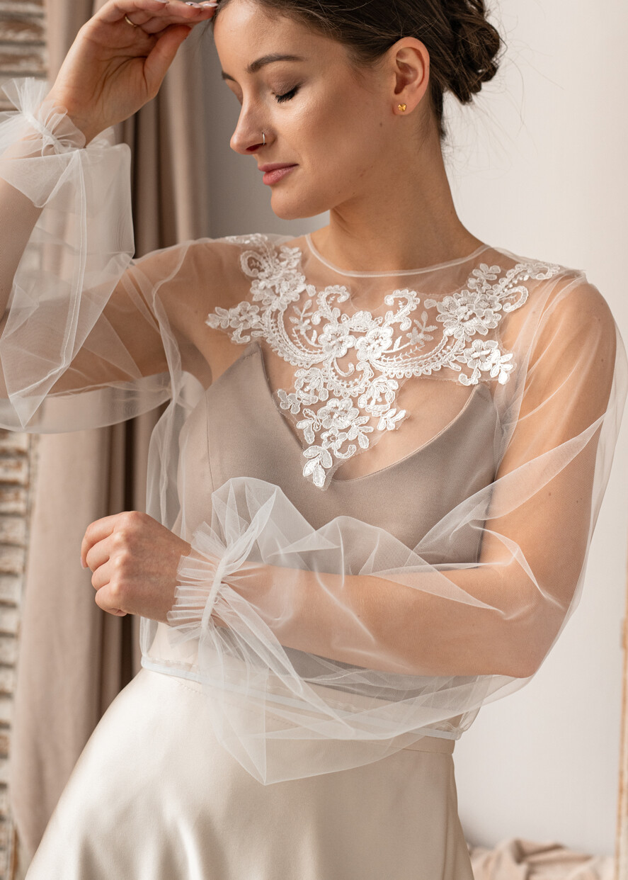 Panna Młoda Bolerka bolerka, narzutki, sweterki koronkowe bolerko ślubne, koronkowe bolerko do sukni ślubnej, delikatne bolerko ślubne, koronkowa narzutka ślubne, 0