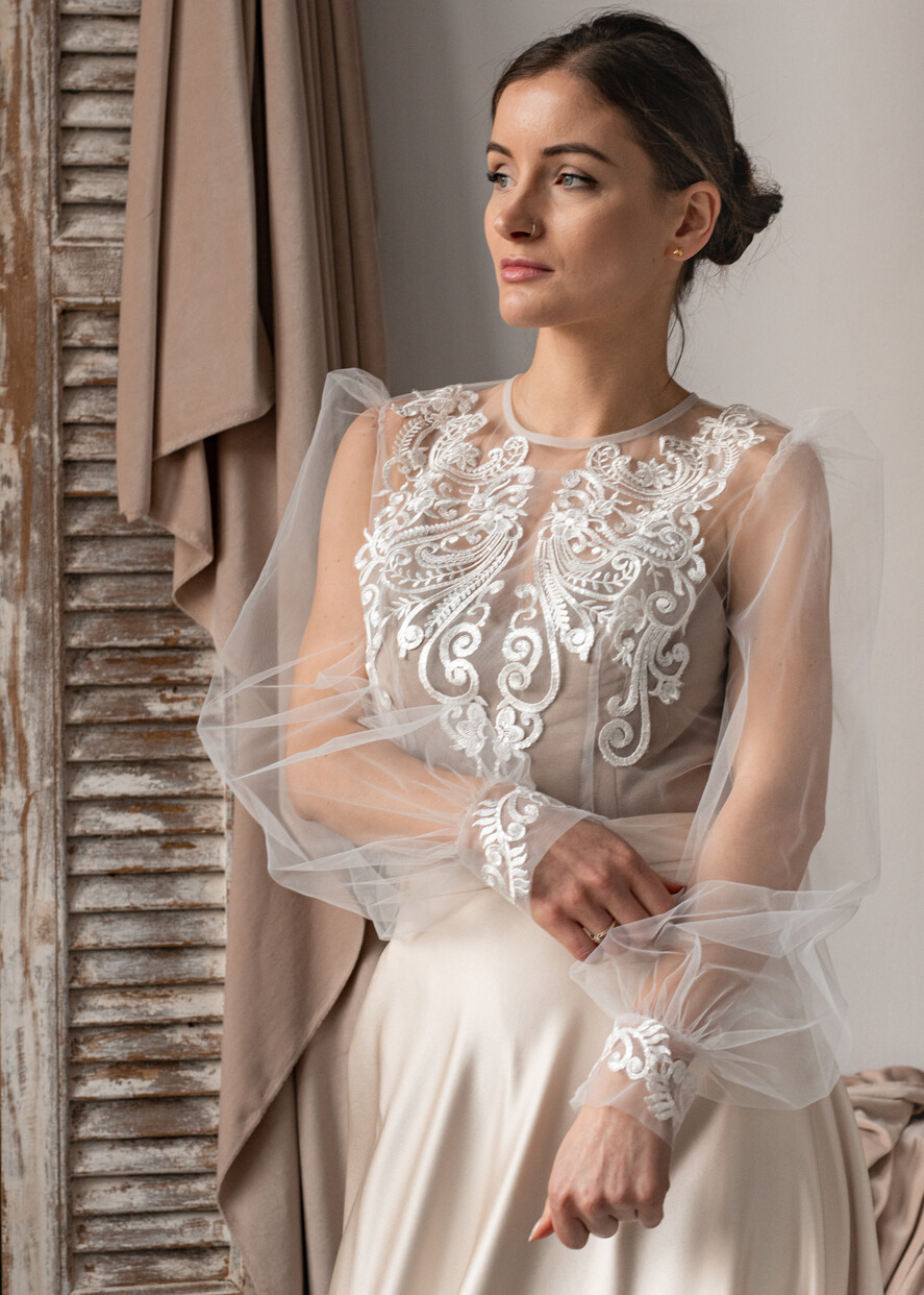 Panna Młoda Bolerka bolerka, narzutki, sweterki koronkowe bolerko ślubne, koronkowe bolerko do sukni ślubnej, delikatne bolerko ślubne, koronkowa narzutka ślubne 12
