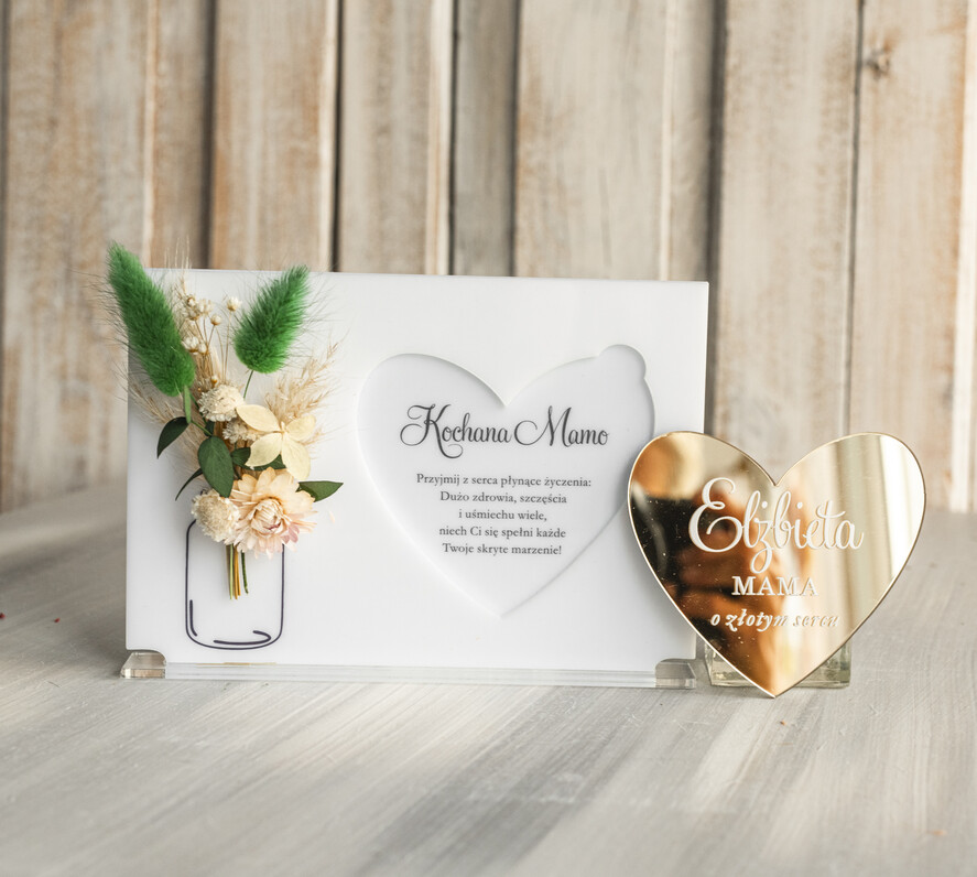 Prezenty dla Mamy flowerboxy, box ze słodyczami  pomysł na prezent dla Mamy tabliczka z życzeniami na dzień Mamy prezent dla Mamy z okazji dnia Matki, kwiaty prezent dla mamy, kompozycja z suszonych kwiatów 6