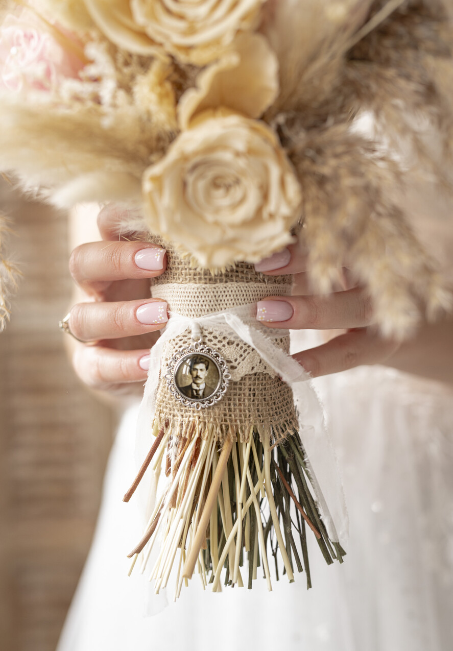 Medalion do bukietu ślubnego medalik zawieszka do bukietu zdjęcie portret na pamiątkę wisiorek, Medalion do bukietu ślubnego ze zdjęciem2