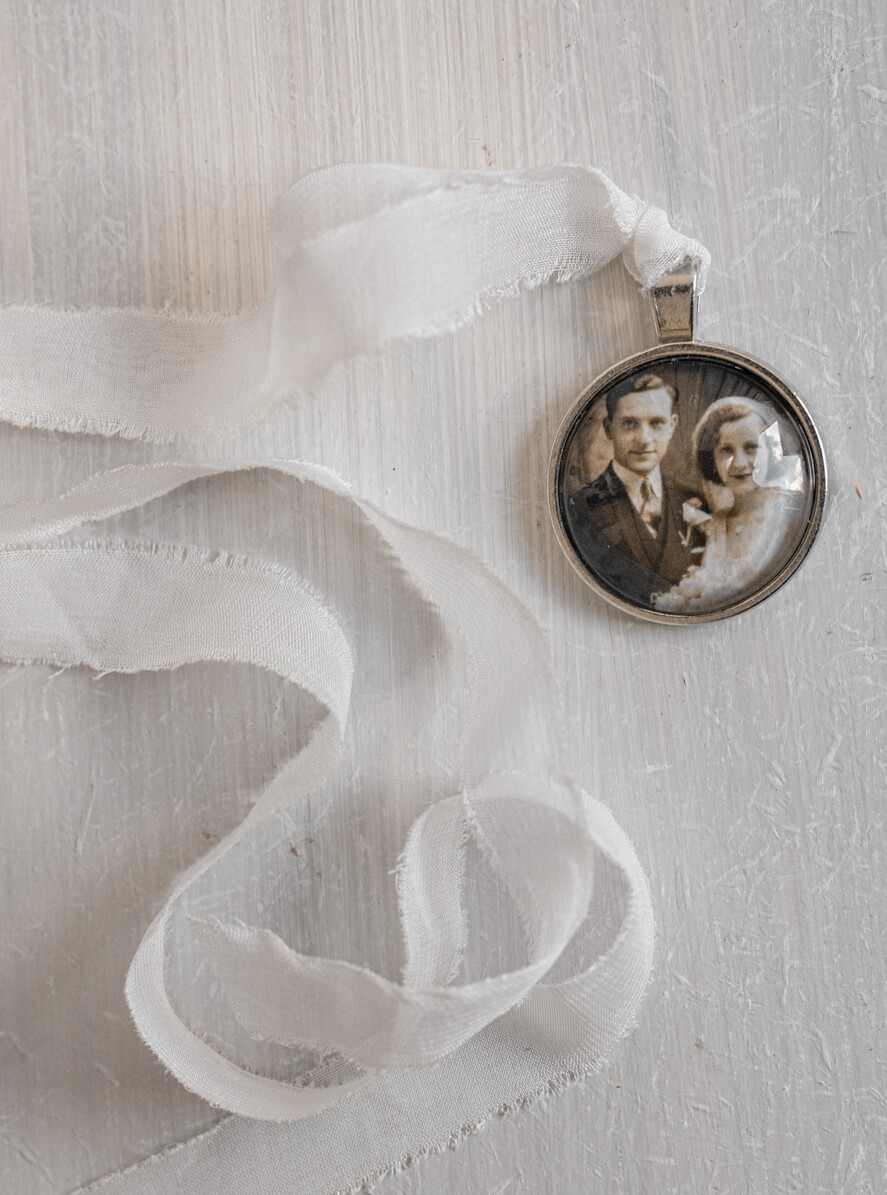 Medalion do bukietu ślubnego medalik Medalion ślubny do bukietu zdjęcie portret na pamiątkę wisiorek, Medalion do bukietu ślubnego ze zdjęciem6