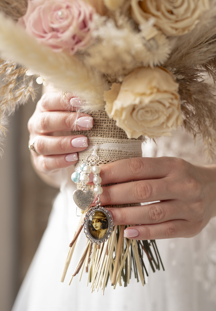 Medalion do bukietu ślubnego medalik Medalion ślubny do bukietu zdjęcie portret na pamiątkę wisiorek, Medalion do bukietu ślubnego ze zdjęciem7