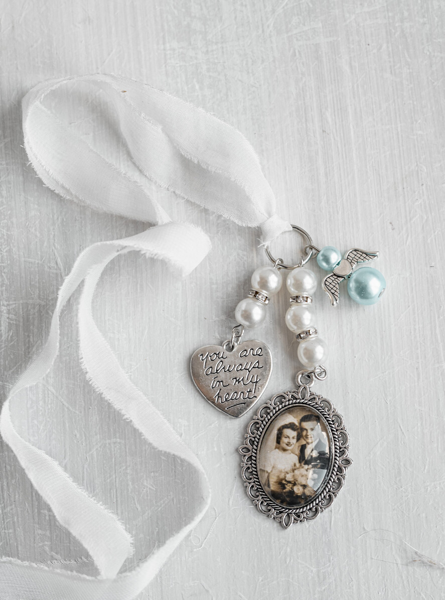 Medalion do bukietu ślubnego medalik Medalion ślubny do bukietu zdjęcie portret na pamiątkę wisiorek, Medalion do bukietu ślubnego ze zdjęciem3