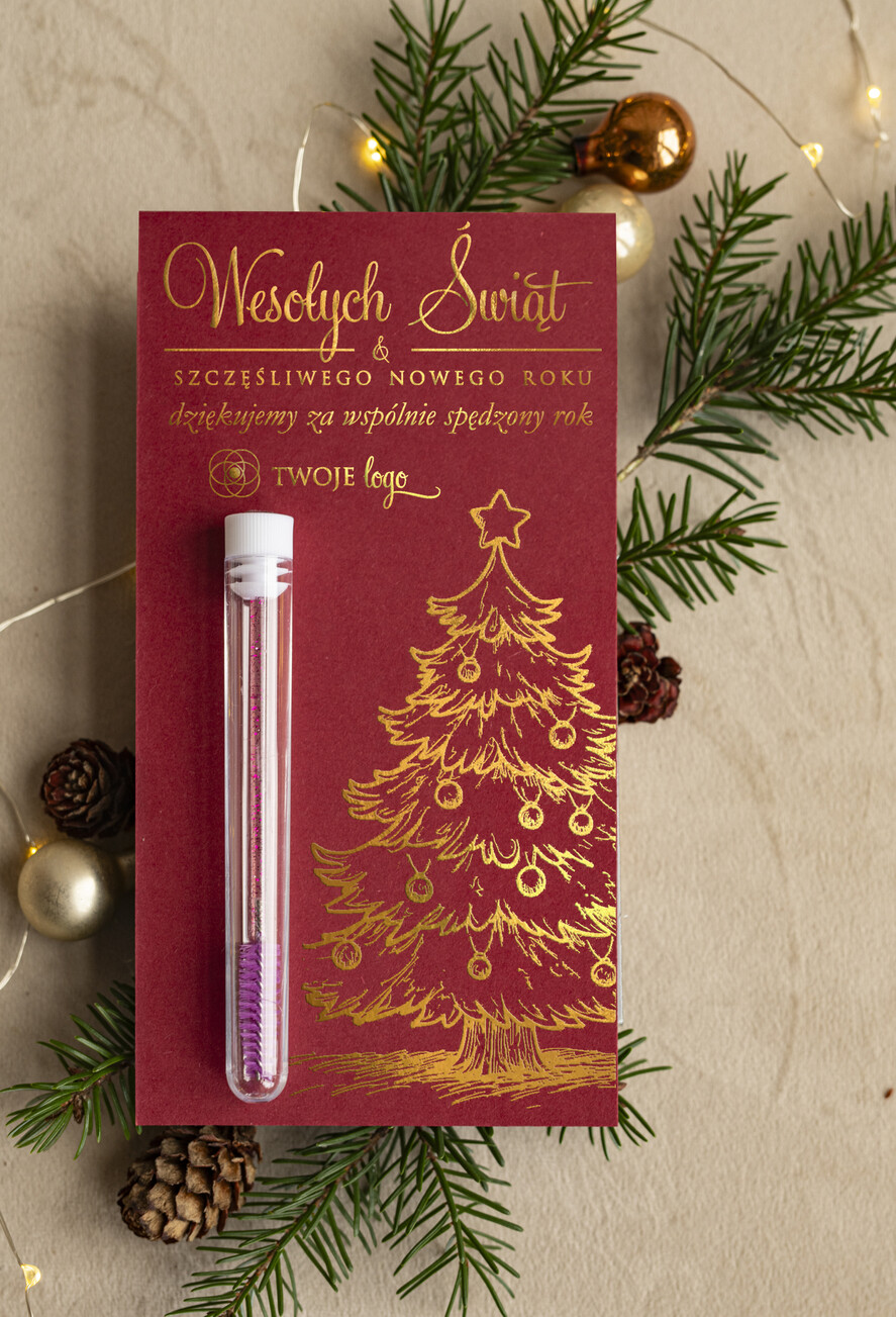 Prezenty Oferta dla Salonów BEAUTY szczoteczka do rzęs Szczoteczka do rzęs podziękowania dla klientki, prezent od stylistki rzęs dla klientek, upominek  bożonarodzeniowy gadzet od stylistki rzes 0