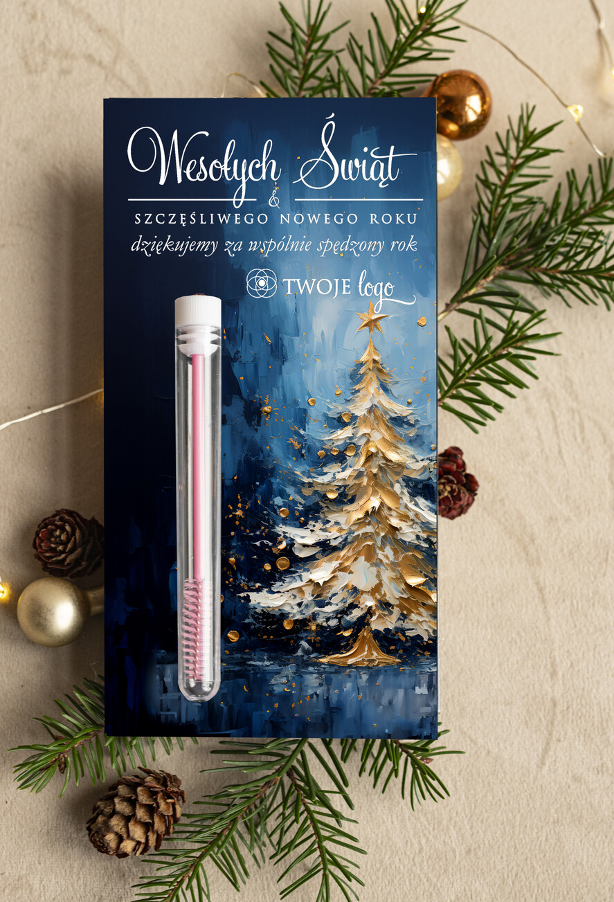 Prezenty Oferta dla Salonów BEAUTY szczoteczka do rzęs Szczoteczka do rzęs podziękowania dla klientki, prezent od stylistki rzęs dla klientek, upominek  bożonarodzeniowy gadzet od stylistki rzes 0