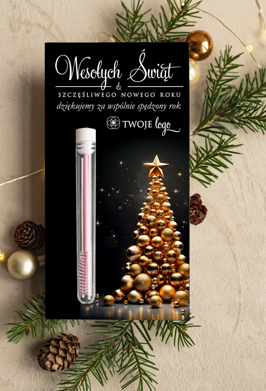 Prezenty Oferta dla Salonów BEAUTY szczoteczka do rzęs Szczoteczka do rzęs podziękowania dla klientki, prezent od stylistki rzęs dla klientek, upominek  bożonarodzeniowy gadzet od stylistki rzes 0