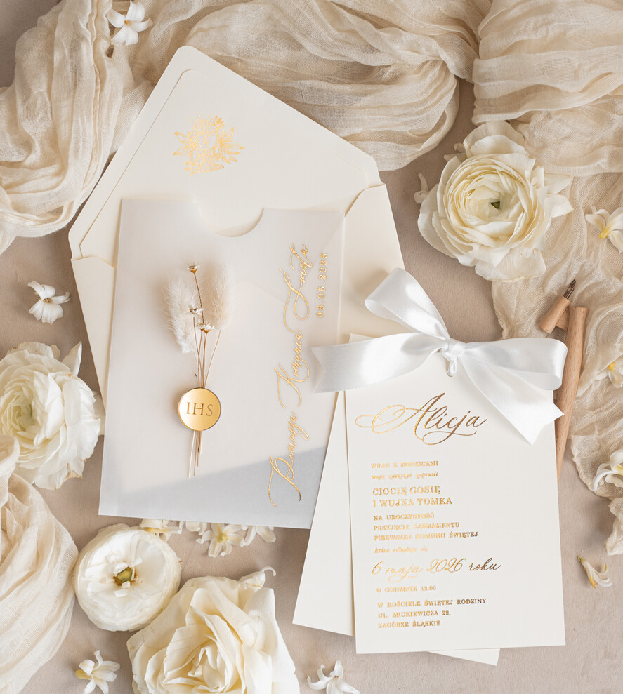 Zaproszenia na Komunię dla Dziewczynki dziewczynka  5