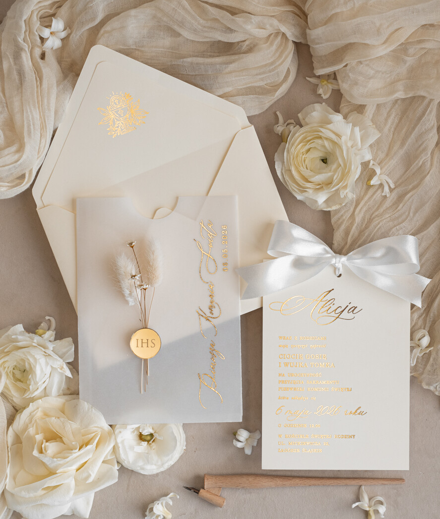 Zaproszenia na Komunię dla Dziewczynki dziewczynka  9