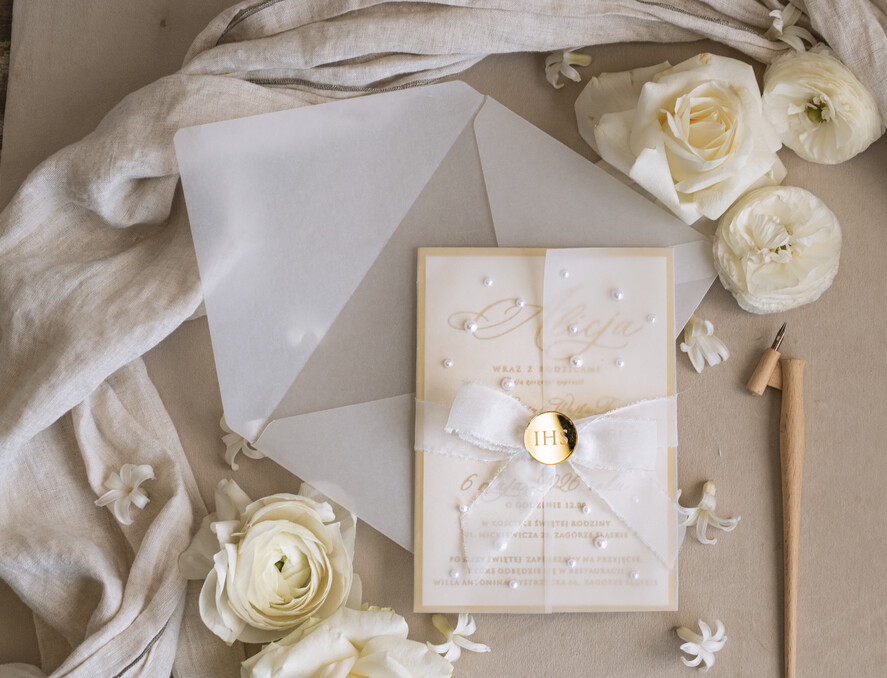 Zaproszenia na Komunię  dziewczynka  Perełkowe zaproszenia komunijne dla dziewczynki, zaproszenia na komunię z perełkami, złote zaproszenia na komunię, zaproszenia na Pierwszą Komunię10