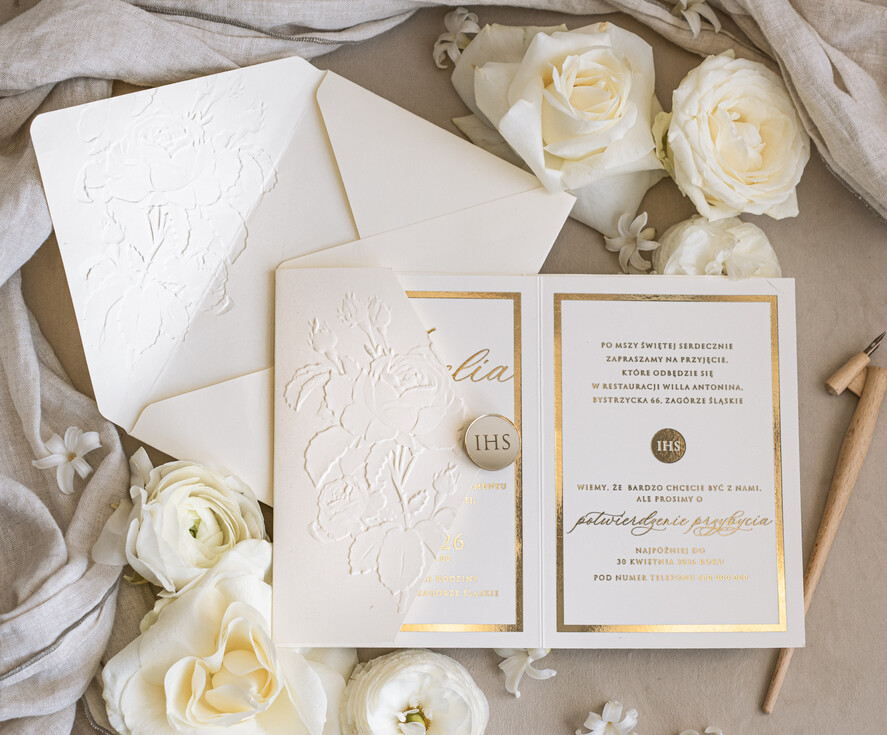 Zaproszenia na Komunię dla Dziewczynki dziewczynka  Nowoczesne zaproszenia na Komunię, Złote Zaproszenia na Komunię dla dziewczynki, Eleganckie zaproszenia Komunijne ze złotymi literami3