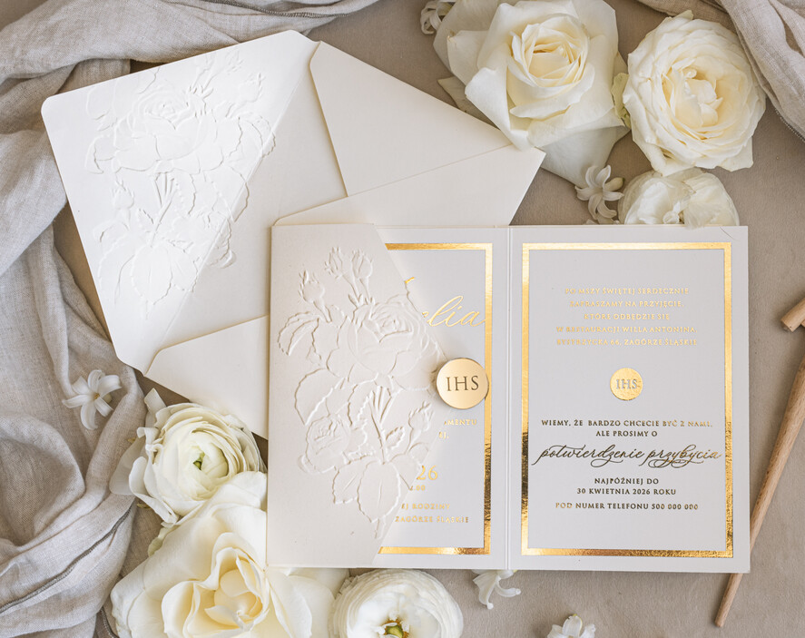 Zaproszenia na Komunię dla Dziewczynki dziewczynka  Nowoczesne zaproszenia na Komunię, Złote Zaproszenia na Komunię dla dziewczynki, Eleganckie zaproszenia Komunijne ze złotymi literami0
