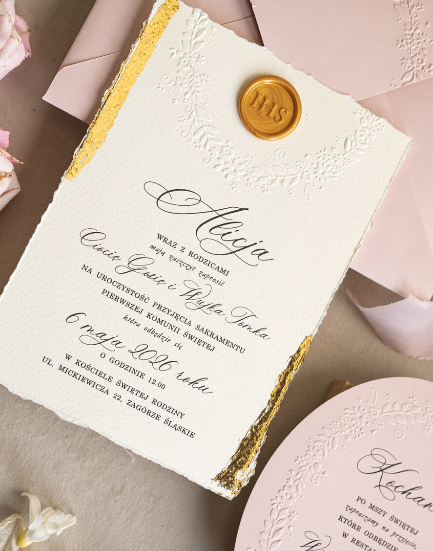 Zaproszenia na Komunię  dziewczynka  owalne zaproszenia na Komunię Zaproszenia komunijne personalizowane dla dziecka ręcznie robione zaproszenia na komunie Nietypowe zaproszenia komunijne2