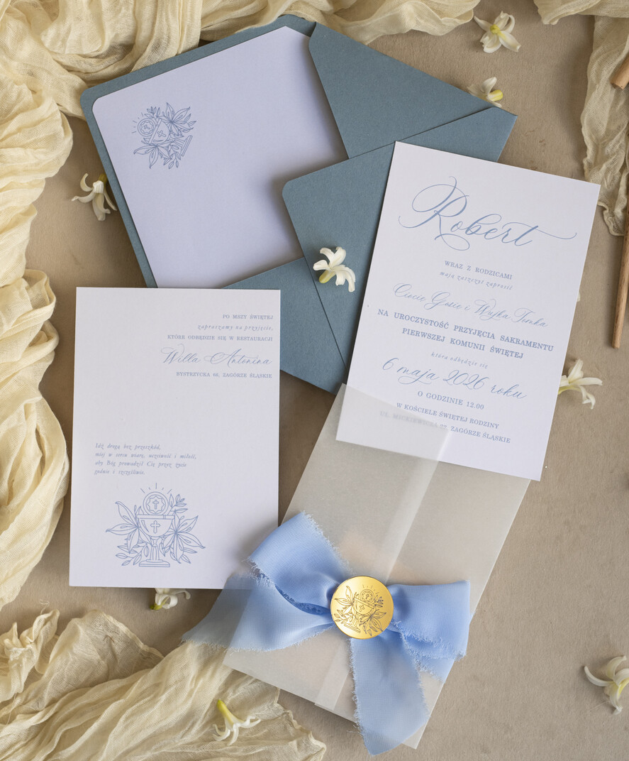 Zaproszenia na Komunię dla Chłopca chłopiec zaproszenia Komunijne dla chłopca, eleganckie zaproszenia komunijne, nowoczesne zaproszenie na komunię świętą, chłopięce zaproszenia komunijne 6