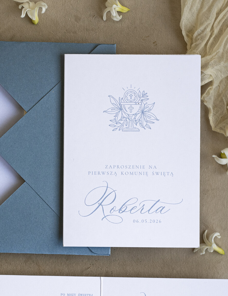 Zaproszenia na Komunię dla Chłopca chłopiec niebieskie personalizowane zaproszenia Komunijne proste zaproszenie na komunię dla chłopca zaproszenia na komunię ze sznurkiem zaproszenia na komunię świetą 3