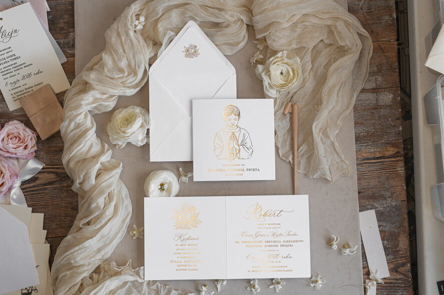 Zaproszenia na Komunię dla Chłopca chłopiec złote lub srebrne ręcznie robione zaroszenia komunijne nietypowe zaproszenie na komunie personalizowane zaproszenia Komunijne proste zaproszenie na komunię dla chłopca2