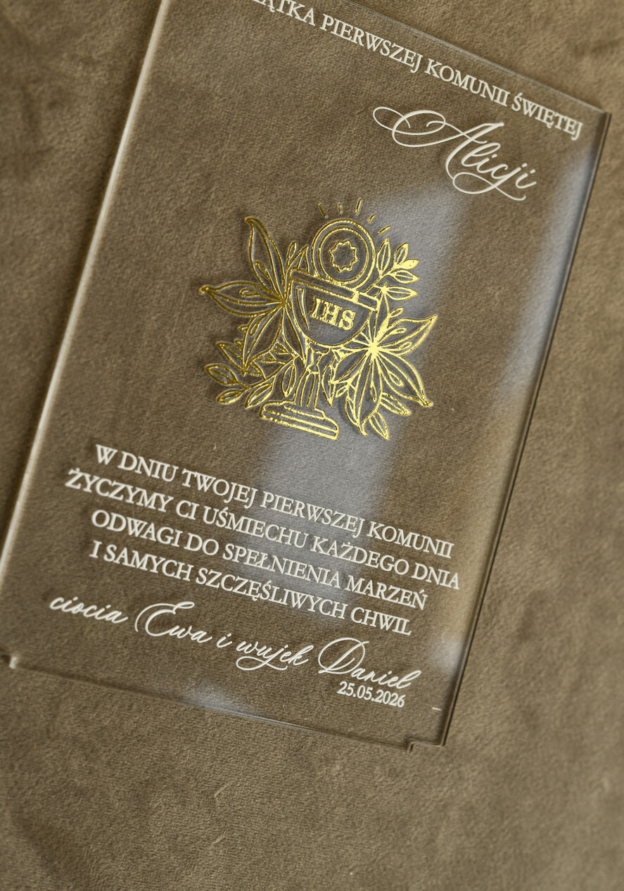 Pamiątki Prezenty na komunię  pamiątki na komunie  Statuetka pamiątka Pierwszej Komunii w pudełku, personalizowana Pamiątka Komunijna opakowanie na pieniądze5