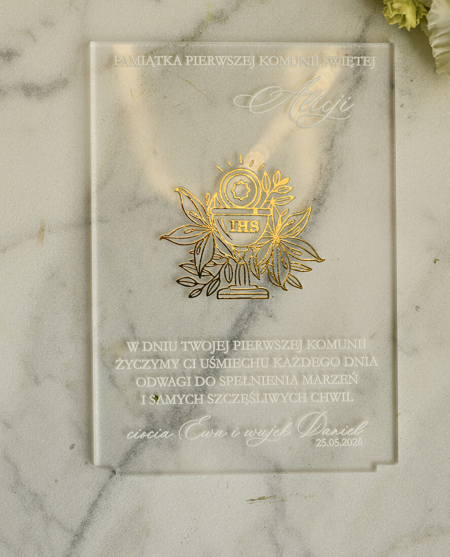 Pamiątki Prezenty na komunię  pamiątki na komunie  Statuetka pamiątka Pierwszej Komunii w pudełku, personalizowana Pamiątka Komunijna opakowanie na pieniądze8