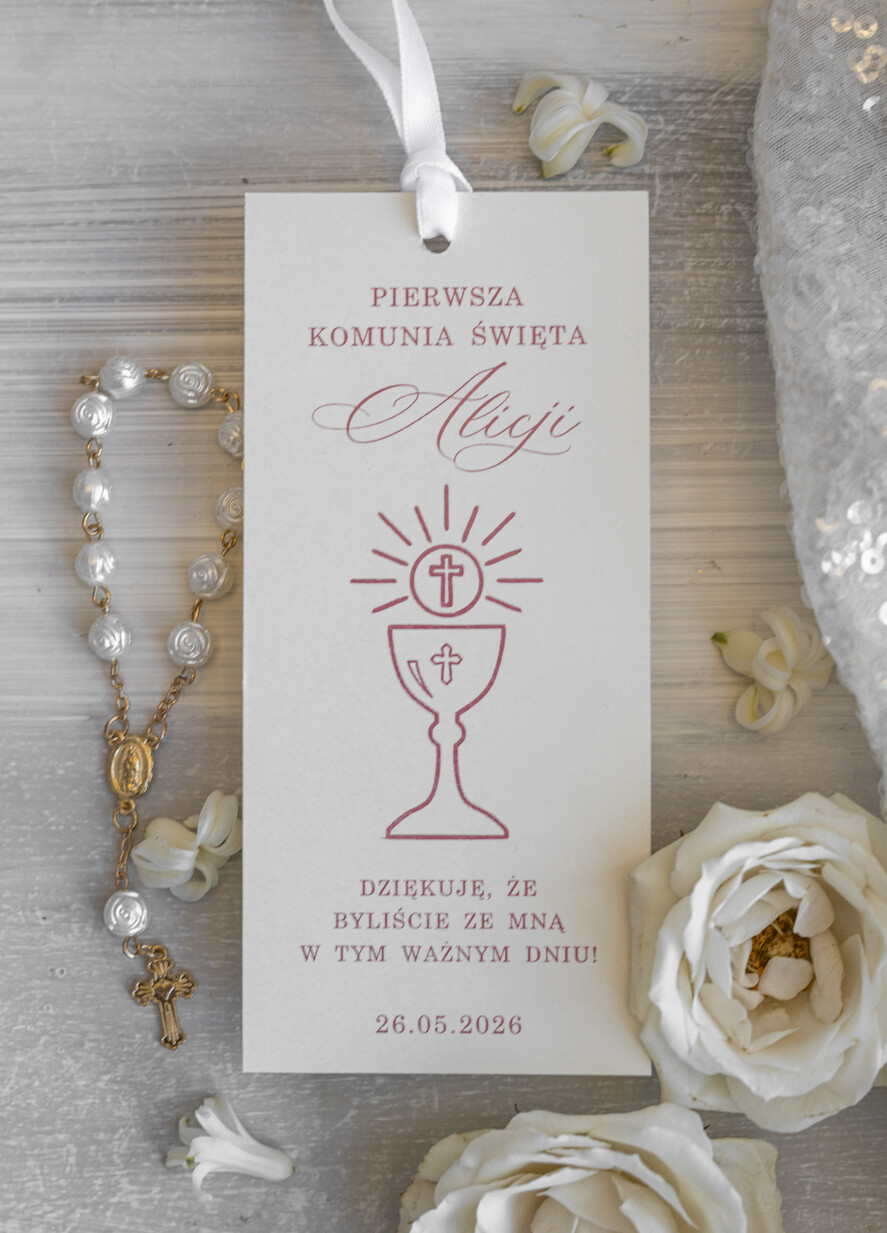 Podziękowania dla gości na komunii podziękowania dla gości Oryginalne podziękowania dla gości komunijnych, Mały różaniec prezent dla gości komunijnych, podziękowanie dla gości komunijnych Mini różaniec1
