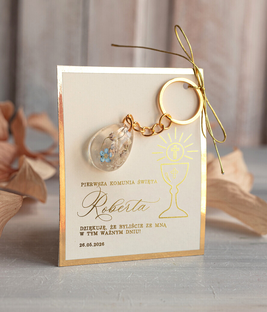 Podziękowania dla gości na komunii podziękowania dla gości podziękowania dla gości komunia, breloki prezenty dla gości na Komunii, upominki dla gości komunijnych, Oryginalne podziękowania dla gości komunijnych0