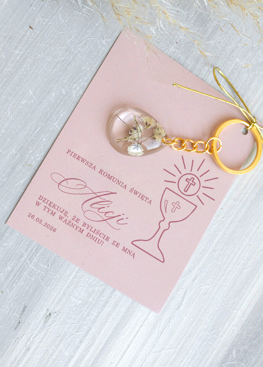 Podziękowania dla gości na komunii podziękowania dla gości upominki dla gości komunijnych, breloki prezenty dla gości na Komunii, upominki komunijne, Oryginalne podziękowania dla gości komunijnych1