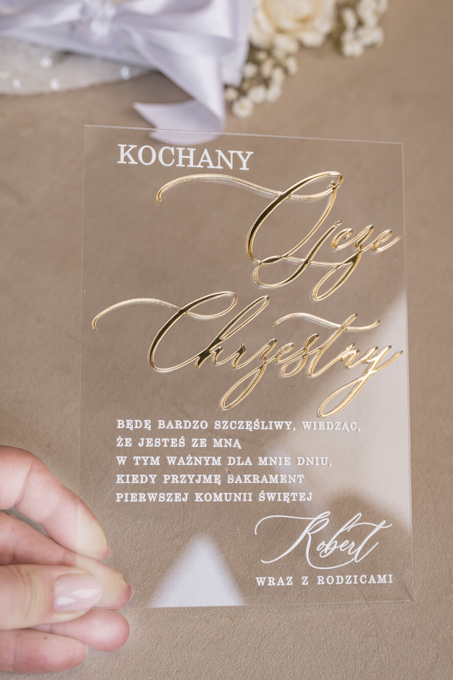 Pamiątki Prezenty na komunię  zaproszenia i podziękowania dla najbliższych  eleganckie zaproszenia na Pierwszą komunię dla Matki Chrzestnej, wyjątkowe zaproszenia na komunię dla chrzestnych, zaproszenia komunijne w pudełku15