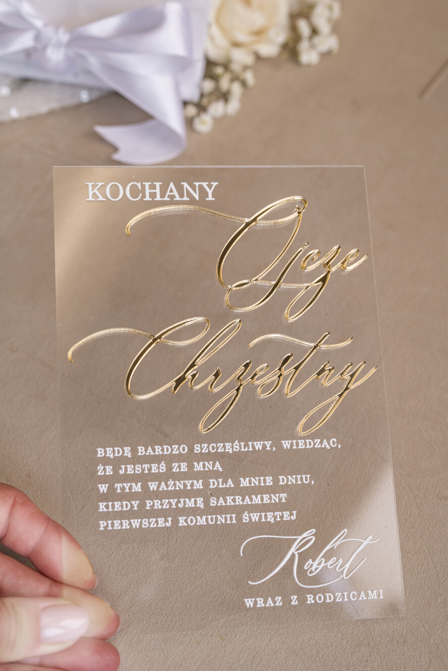 Pamiątki Prezenty na komunię  zaproszenia i podziękowania dla najbliższych  eleganckie zaproszenia na Pierwszą komunię dla Matki Chrzestnej, wyjątkowe zaproszenia na komunię dla chrzestnych, zaproszenia komunijne w pudełku16