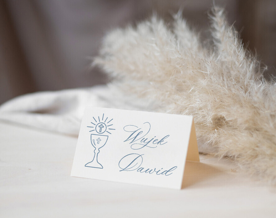 Winietki na komunię  winietki  winietki na komunię, winietka dekoracja stołu na komunii, komunijne winietki, eleganckie winietki na komunię  0