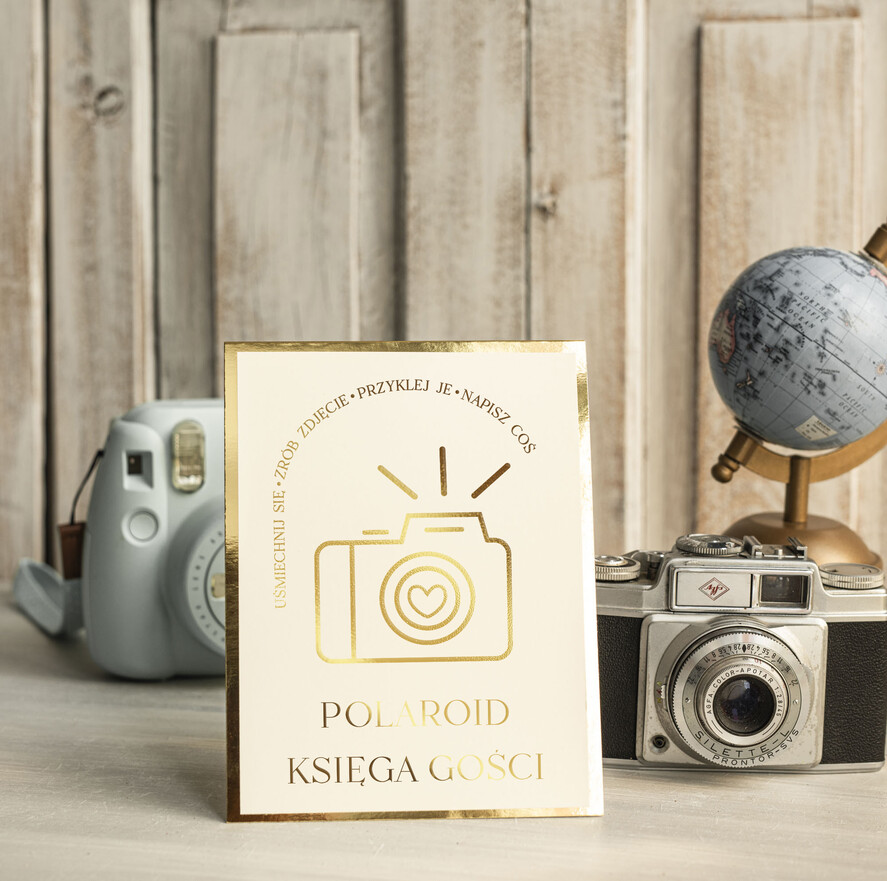 Księgi wpisów gości dodatki instrukcje  Instrukcja do Księgi Gości Polaroid stojaca papierowa dodatki ślubne instrukcja do księgi weselnej polaroid2