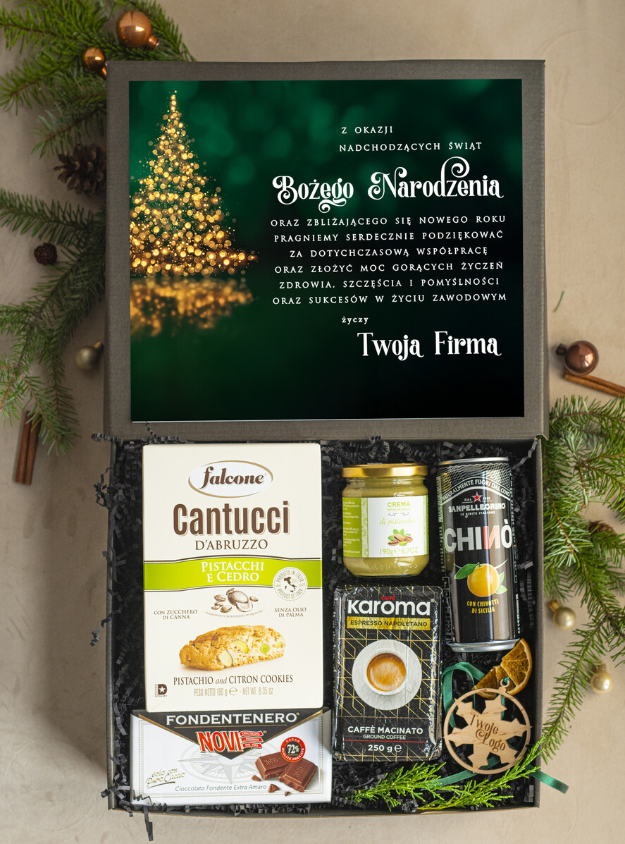 Prezenty oferta dla Firm Premium selection  prezenty biznesowe dla firm włoskie smaki, Gusto Italiano upominki na święta dla pracowników,  boxy firmowe premium z włoch1