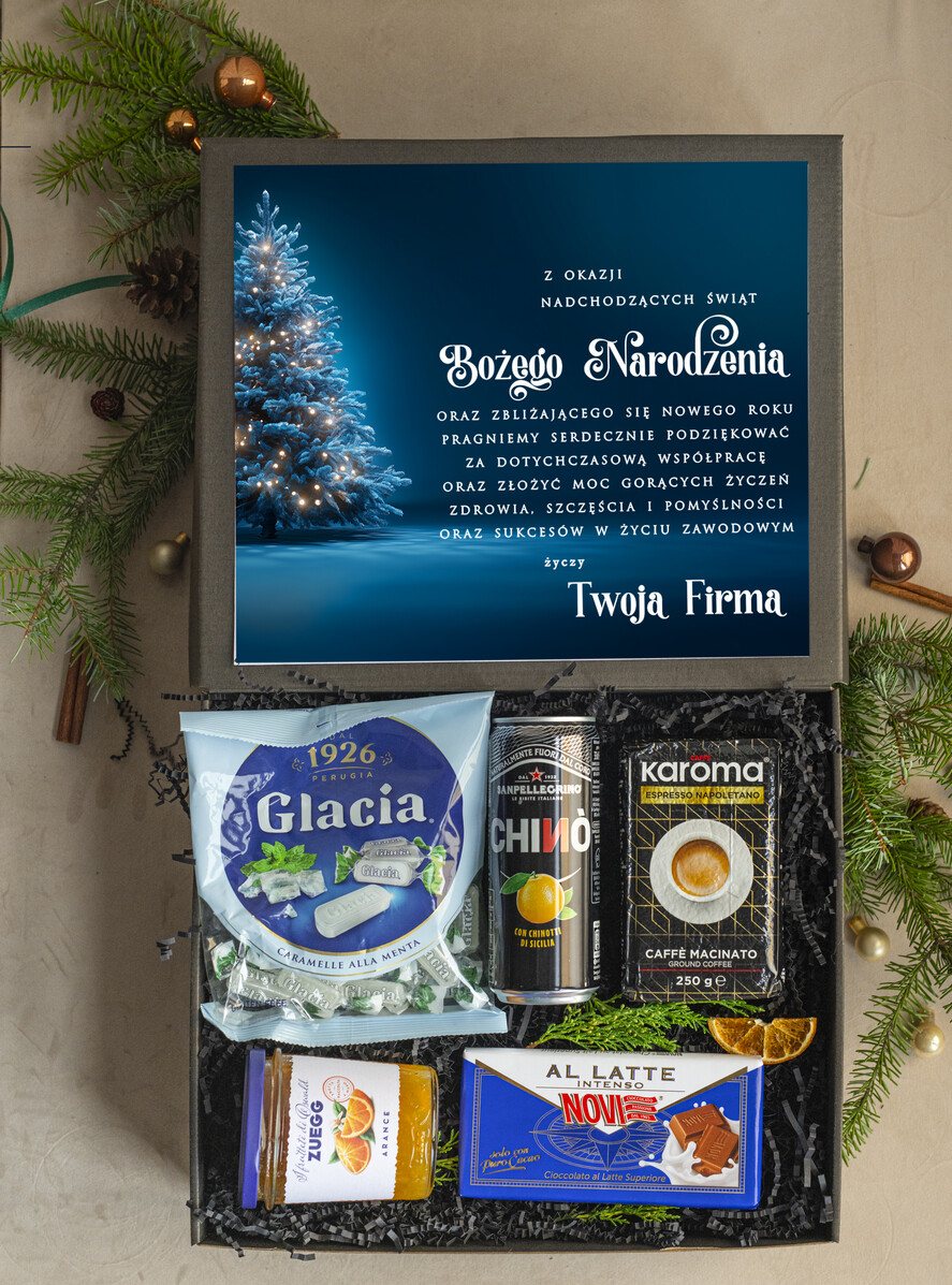 Prezenty oferta dla Firm Premium selection  prezenty biznesowe dla firm włoskie smaki, Gusto Italiano upominki na święta dla pracowników,  boxy firmowe premium z włoch1